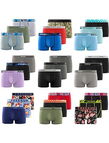Pack surprise de 3 boxers coton homme freegun