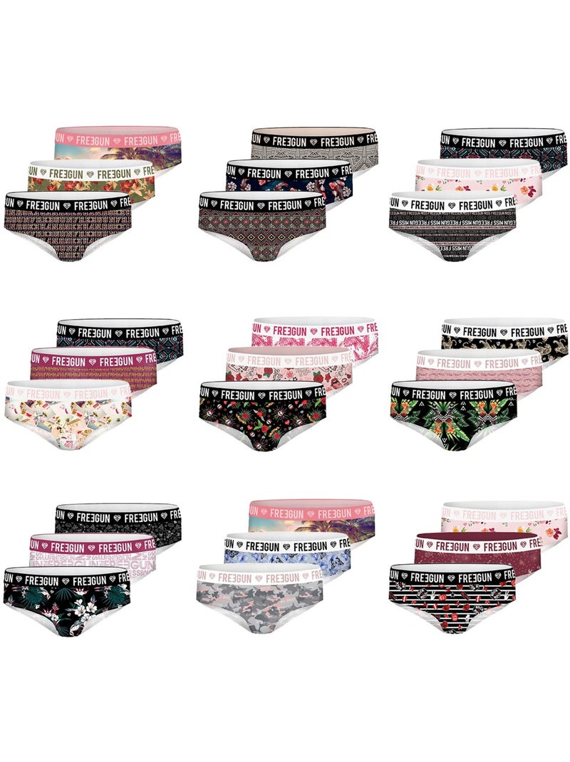 Pack surprise de 3 boxers microfibre fille freegun Noir - Kiabi