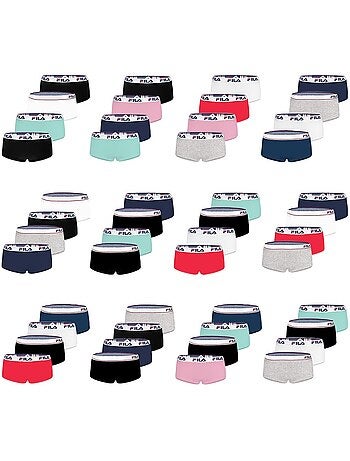 Pack surprise de 4 boxers coton femme fila