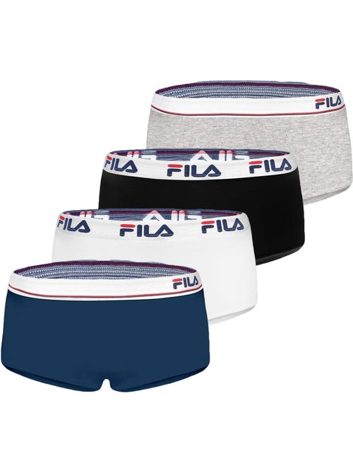 Pack surprise de 4 boxers coton femme fila - Kiabi