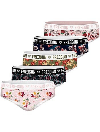 Pack surprise de 5 boxers microfibre femme freegun