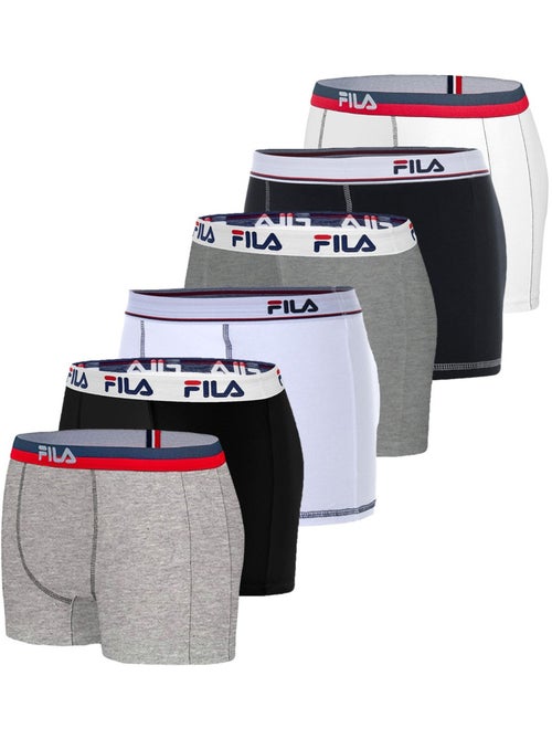 Pack surprise de 6 boxers coton homme fila - Kiabi