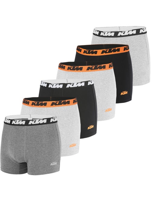 Pack surprise de 6 boxers coton homme ktm - Kiabi Pack surprise de 6 boxers coton homme ktm - Kiabi