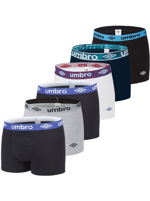 Pack surprise de 6 boxers coton homme umbro - Kiabi Pack surprise de 6 boxers coton homme umbro - Kiabi