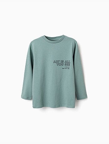 Pack van 2 t-shirts met lange mouwen en prints