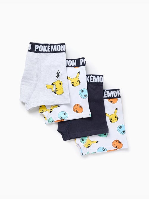Pack van 4 boxershorts met pokémon prints - Kiabi