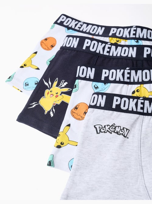 Pack van 4 boxershorts met pokémon prints - Kiabi