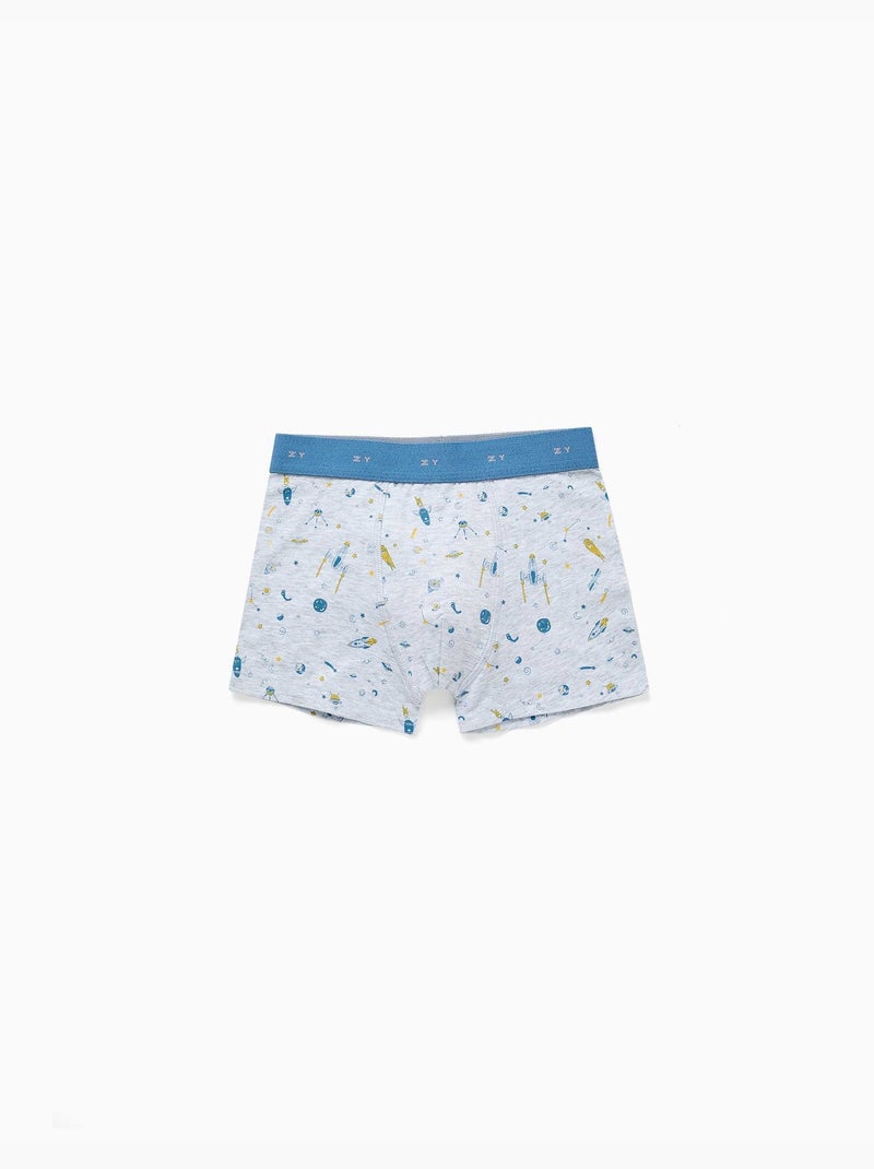 Pack van 4 boxershorts met ruimteprints Multicolor - Kiabi