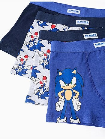 Pack van 4 boxershorts met sonic prints