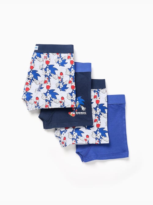 Pack van 4 boxershorts met Sonic prints - Kiabi