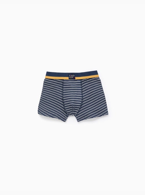 Pack van 4 effen/bedrukte boxershorts - Kiabi
