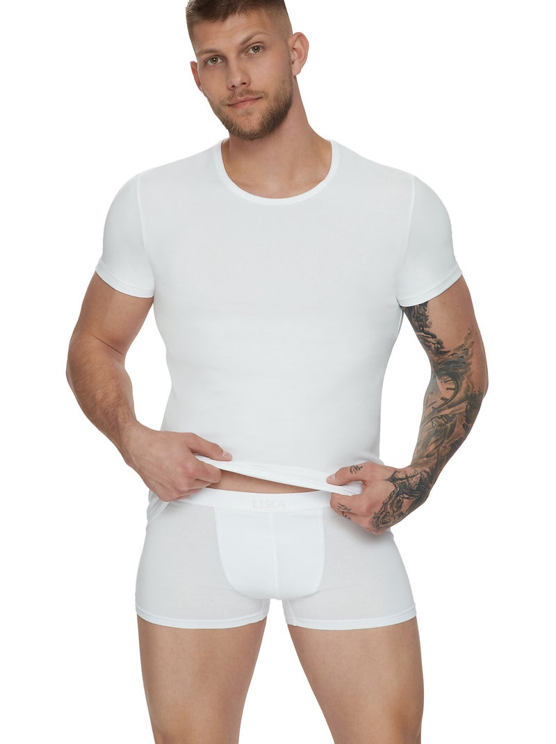 Pack x2 boxers hermes Blanc - Kiabi