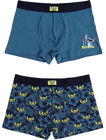 Pack x2 boxers lilo et stitch disney