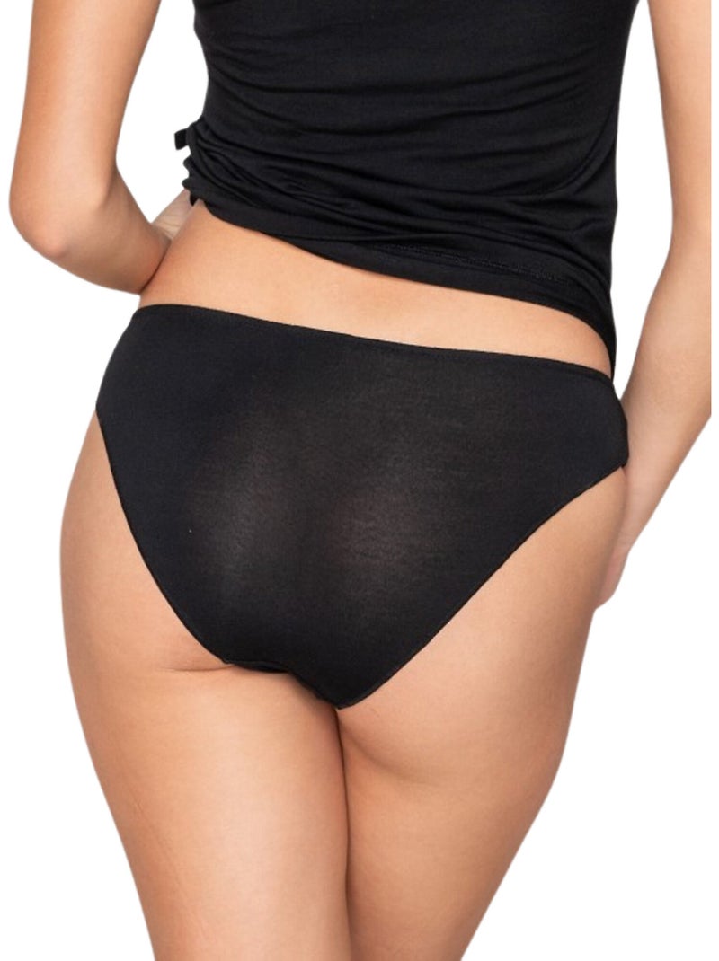 Pack x2 brésiliens micro touch comfort Noir - Kiabi