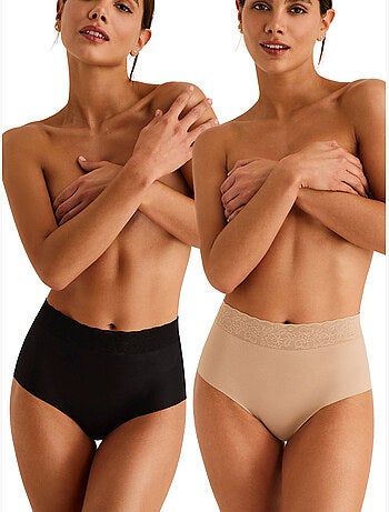 Pack x2 culottes taille haute essential