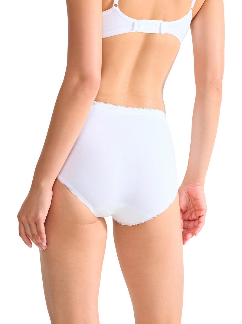 Pack x4 culottes basic plus Blanc - Kiabi
