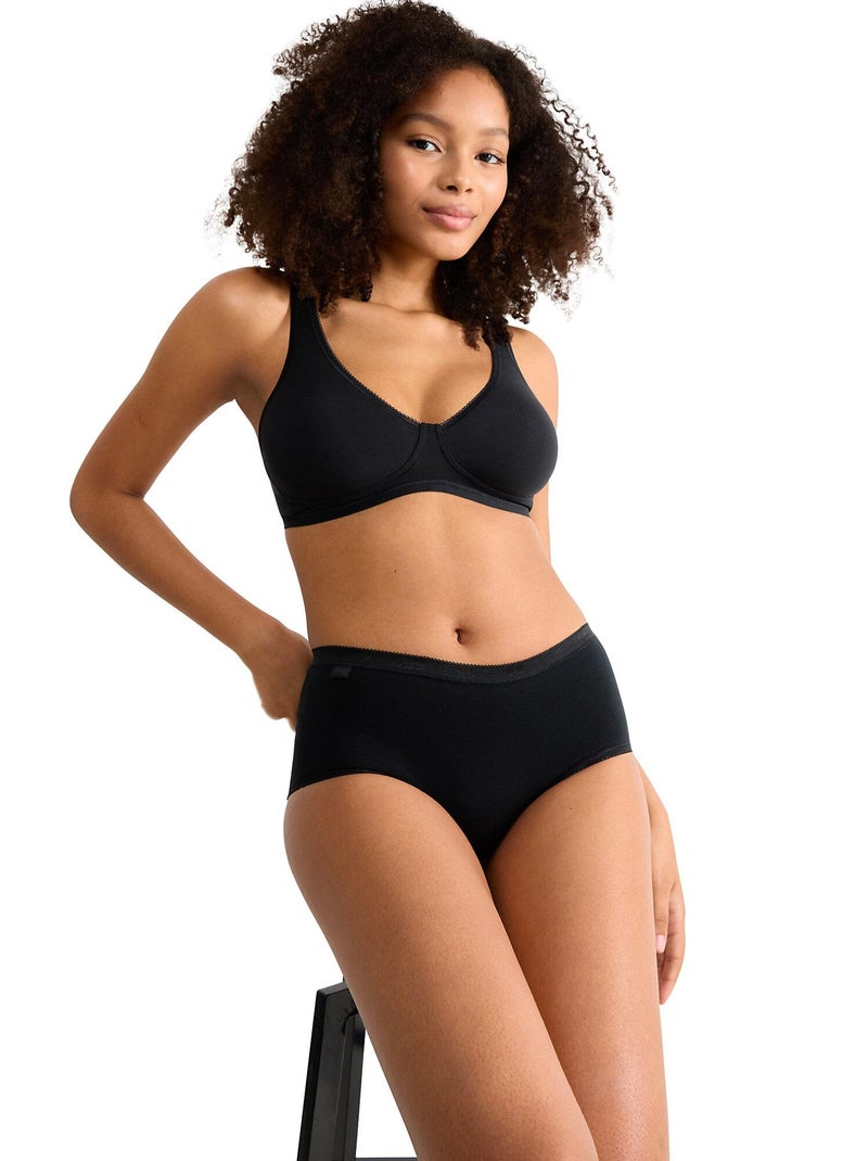 Pack x4 culottes basic plus Noir - Kiabi