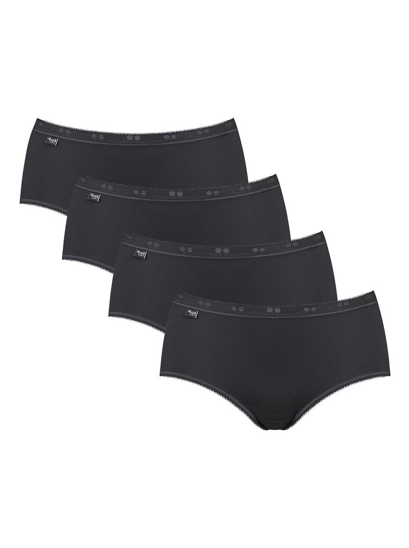 Pack x4 culottes basic plus Noir - Kiabi