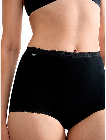 Pack x4 culottes taille haute basic plus