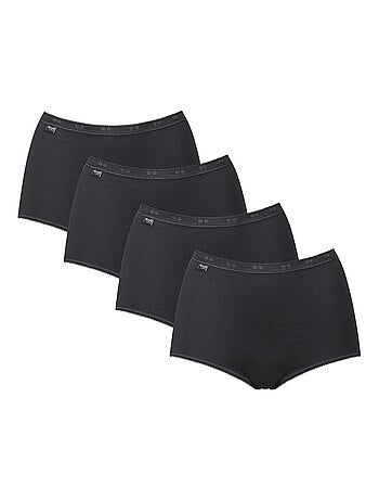 Pack x4 culottes taille haute basic plus