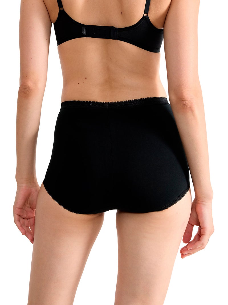 Pack x4 culottes taille haute basic plus Noir - Kiabi