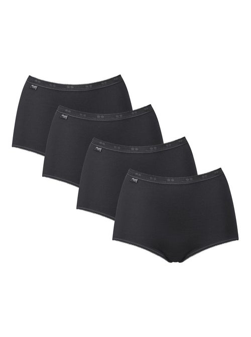 Pack x4 culottes taille haute basic plus - Kiabi Pack x4 culottes taille haute basic plus - Kiabi