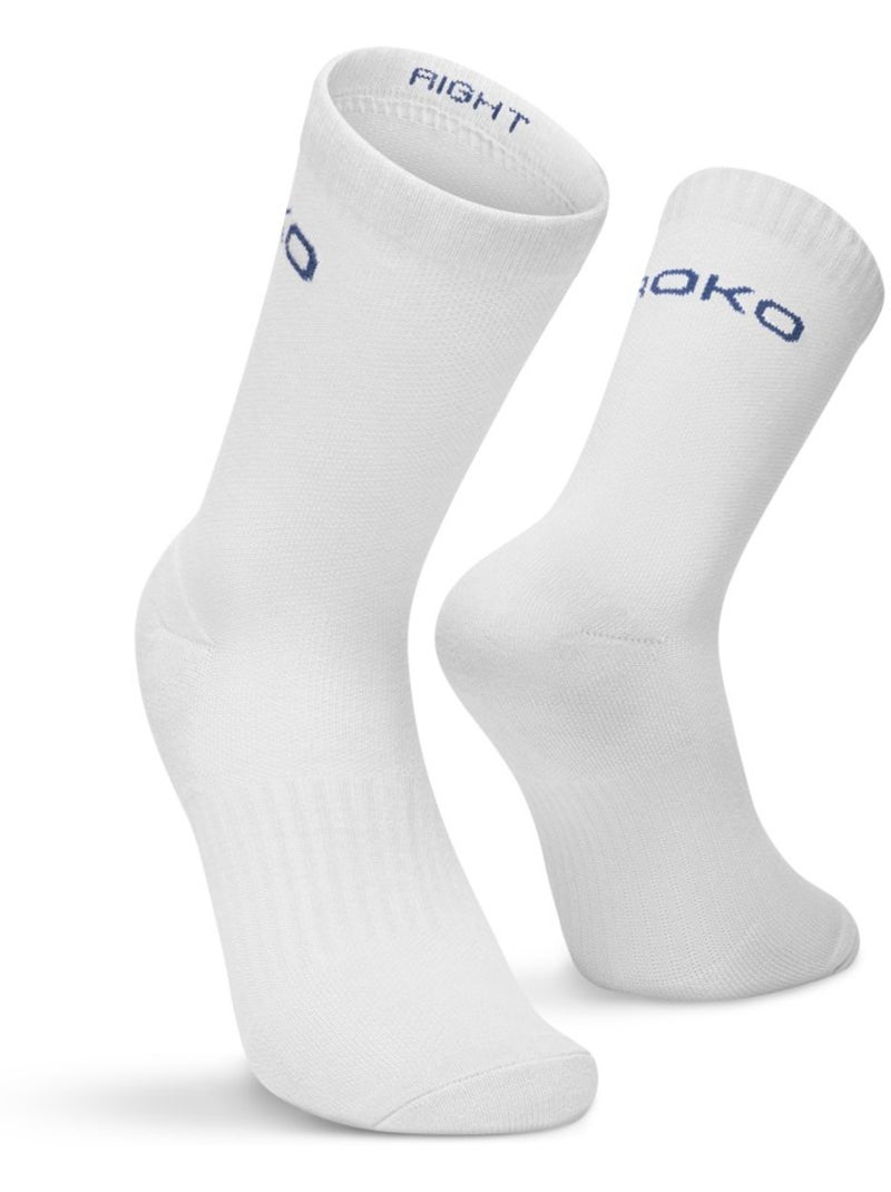 Padelsokken 3-pack Wit - Kiabi