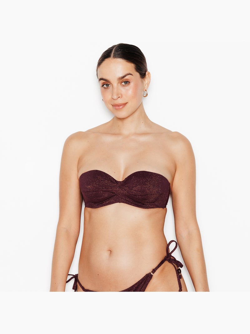 Paillette badpak bandeau goud Goud/Goudkleurig - Kiabi