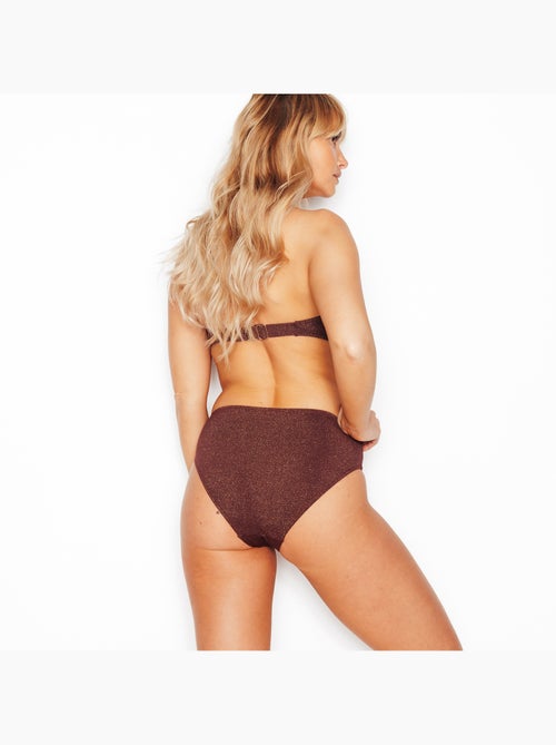 Paillette badpak hoge slip goud - Kiabi Paillette badpak hoge slip goud - Kiabi