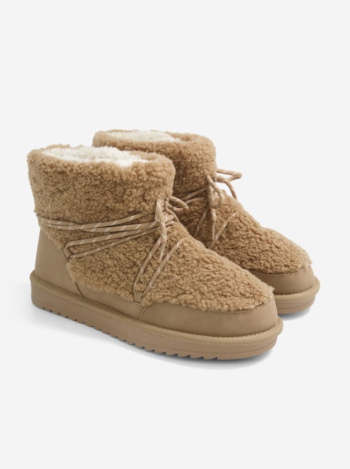 Paire de boots fourrées - Kiabi Paire de boots fourrées - Kiabi