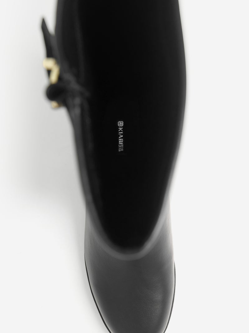 Paire de bottes type cavalières Noir - Kiabi