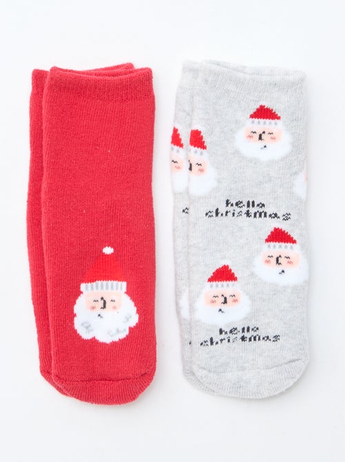 Paire de chaussettes fantaisie anti-dérapantes - Kiabi