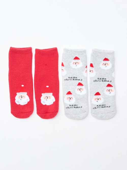 Paire de chaussettes fantaisie anti-dérapantes - Kiabi