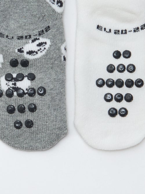 Paire de chaussettes fantaisie anti-dérapantes - Kiabi