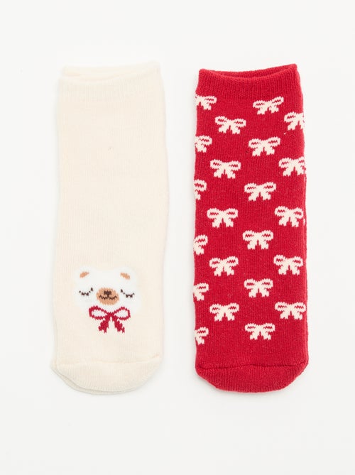 Paire de chaussettes fantaisie anti-dérapantes - Kiabi Paire de chaussettes fantaisie anti-dérapantes - Kiabi