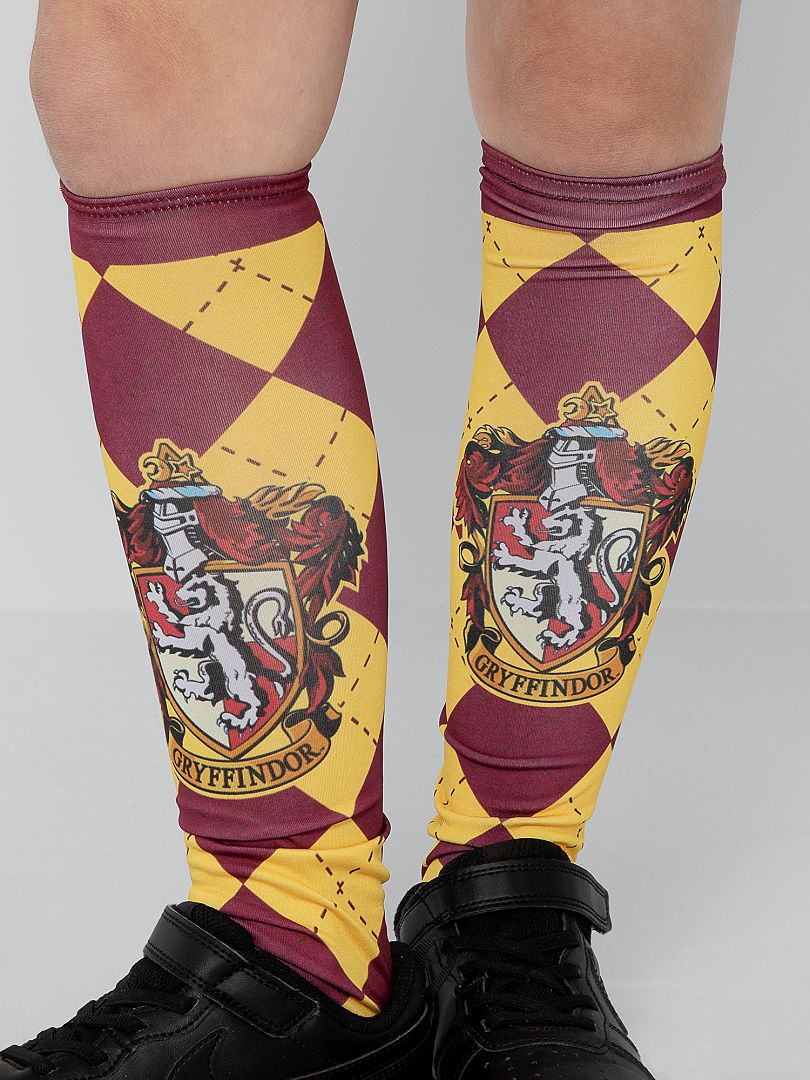Paire de chaussettes 'Harry Potter' bordeaux/jaune - Kiabi