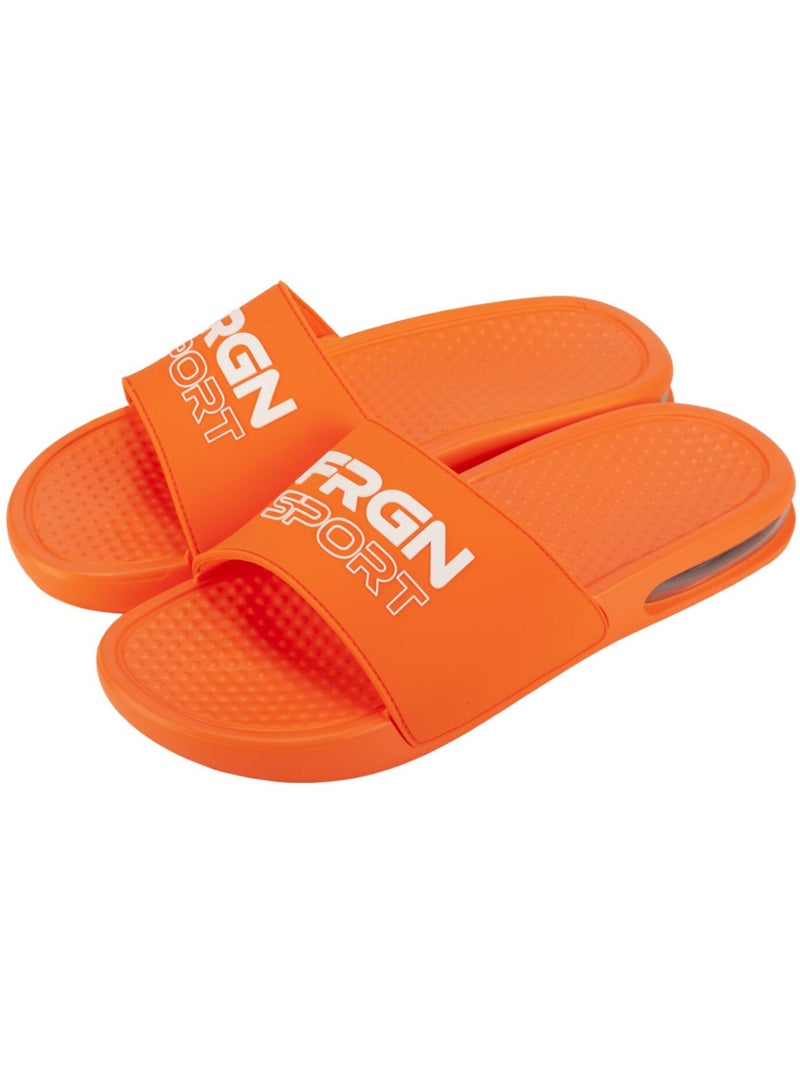 Paire de claquettes homme bulle air b2 freegun Orange - Kiabi
