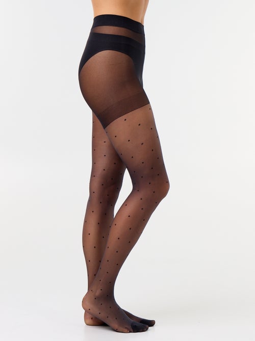 Paire de collants à pois - Kiabi
