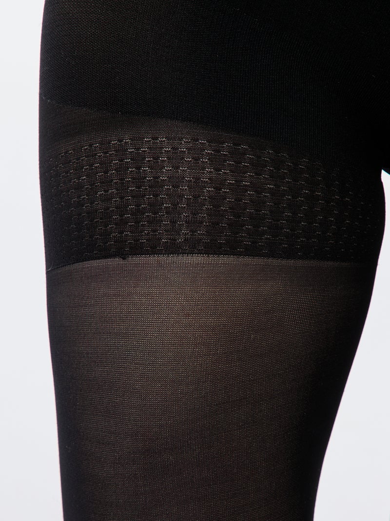 Paire de collants gainants Noir - Kiabi