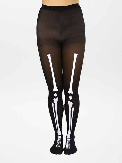 Paire de collants Squelette - Halloween - Kiabi