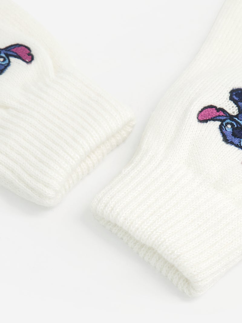 Paire de gants 'Disney' 'Stitch' Blanc - Kiabi
