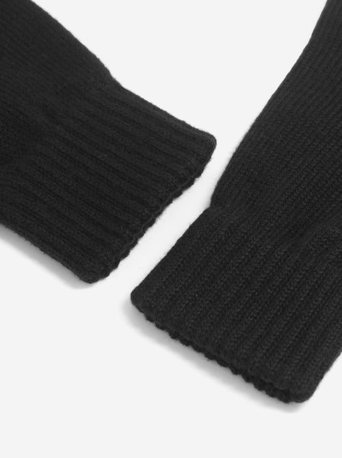 Paire de gants unis en tricot - Kiabi