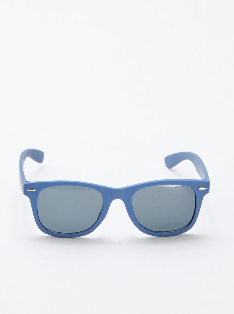 Paire de lunette de soleil classique unie Bleu - Kiabi