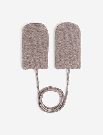 Paire de moufles avec lien