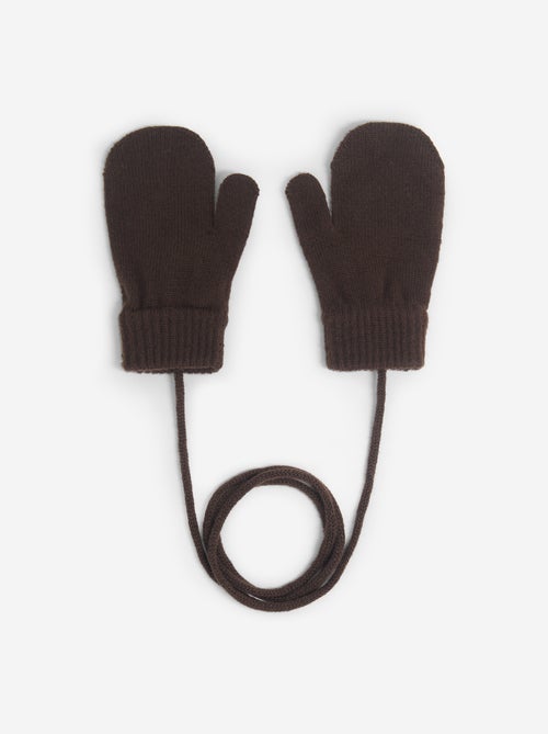 Paire de moufles avec lien - Kiabi Paire de moufles avec lien - Kiabi
