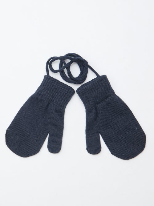 Paire de moufles maillée - Kiabi