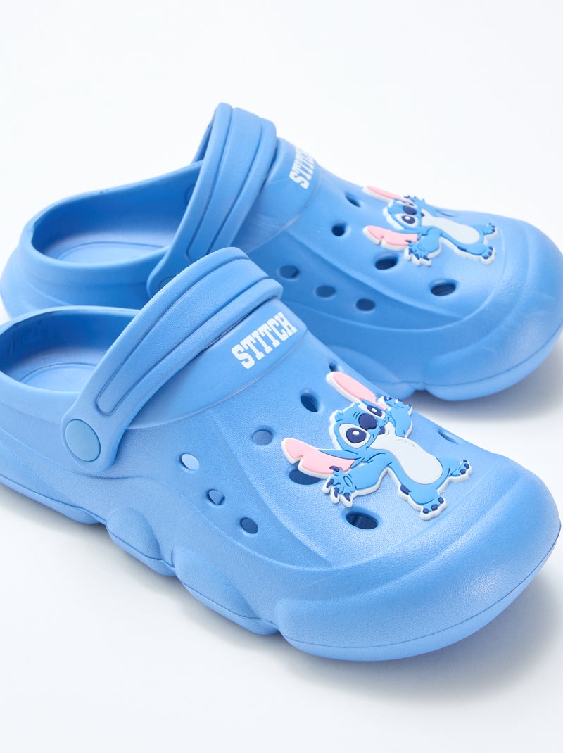 Paire de mules animées 'Disney' 'Stitch' uni Bleu - Kiabi