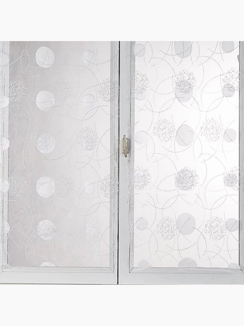 Paire de petits voilages droits en organza brodé Blanc - Kiabi