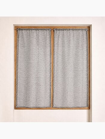 Paire de petits voilages organza uni