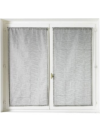 Paire de petits voilages organza uni